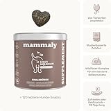 9 in 1 Analdrüsen Leckerli für Hunde mit Ballaststoffen - Easy Squeezy 120 Snacks (350g) von mammaly - gegen verstopfte Analdrüse - für festen KOT und natürliche Analdrüsenentleerung für deinen Hund