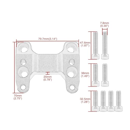 Réhausseur guidon TMAX 560 extension support aluminium CNC noir - 6