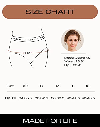 Innersy Women's Cheeky Hipster Panties Bikini Back Coverage Underwear 6-Pack(Spring Vigor,Medium) #TOP5