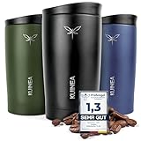 ☕ 𝟏𝟎𝟎% 𝐃𝐈𝐂𝐇𝐓 & 𝐀𝐔𝐒𝐋𝐀𝐔𝐅𝐒𝐈𝐂𝐇𝐄𝐑 - Unser Kaffeebecher Thermo mit hygienischer Trinköffnung ist stets dicht und auslaufsicher. Der Coffee To Go Thermo Mug für unterwegs ist robust, geschmacksneutral, langlebig und aus hochwertigem rostfreiem doppelwandigem Edelstahl, inkl. praktischem Spezial-Verschluss.