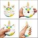 Viccent 4Pcs Jumbo Squishies Slow Rising Toys Set Unicorn Donut Ice Cream Cat Deer Cake Unicorn Horse Soft Scented Squishy Toy Kids Stress Relief Party Favors