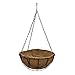 MSUIINT 4 szt. wisząca doniczka na rośliny, 25,4 cm wiszący kosz z włókna kokosowego podszewka z włókna kokosowego wisząca doniczka dekoracyjna doniczka z łańcuszkiem ganek dekoracja ogrodowa