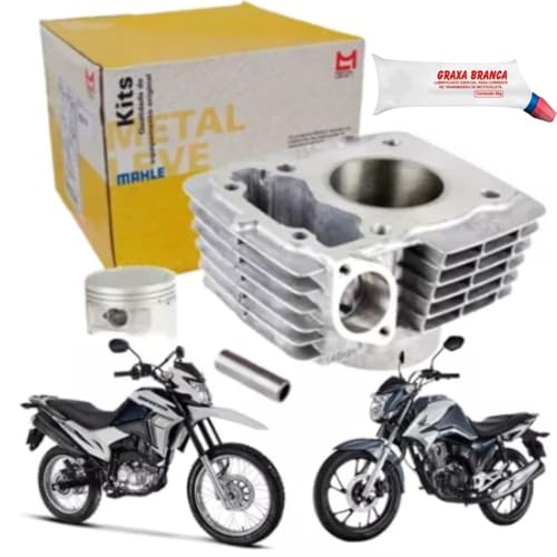 Combo Cilindro Motor Metal Leve Cg Titan Fan e Nxr Bros 160 2014 a 2024 Original e Graxa