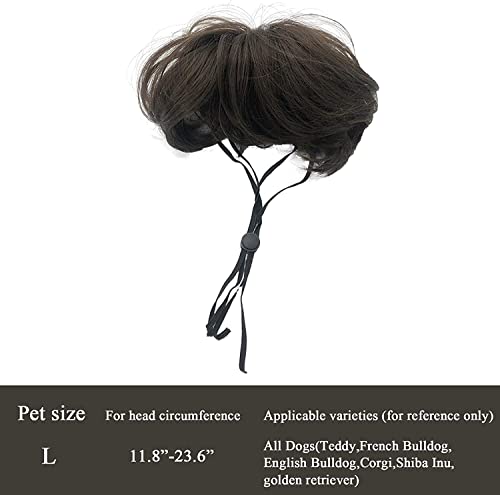 Dog Wig Costume For Small Medium Large Dogs With Head Flower, Trimmable Pet Cosplay Cat Decoration For Halloween, Christmas, Parties #TOP6