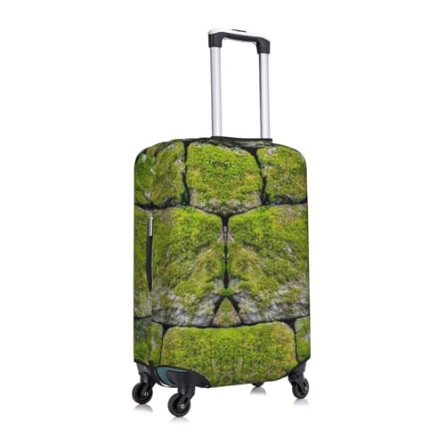 Moss Stone Pavement Print Luggage Suitcase Covers Elastic Washable Luggage Protector Luggage Covers For Suitcase3