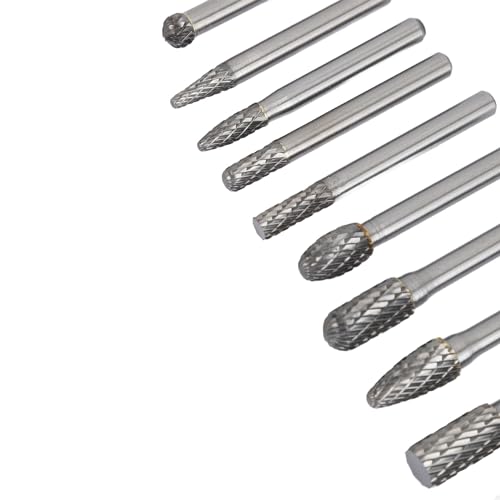 Set 10 Piezas Fresas Rotativas de Carburo de Tungsteno miniatura 7