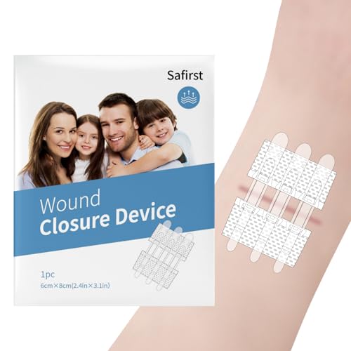 Wound Closure Strips Zip Stitch Sutures Butterfly Bandaids Emergency Laceration Closure Kit for Lacerations Incisions Cuts(6X8CM) Wound Closure Strips Zip Stitch Sutures Butterfly Bandaids Emergency Laceration Closure Kit for Lacerations Incisions Cuts(6X8CM)