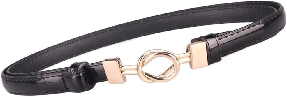 HBJWOV Women's Belt with Loop Buckle Adjustment Belt Women's Versatile Dress Decoration Thin Belt(Blue)