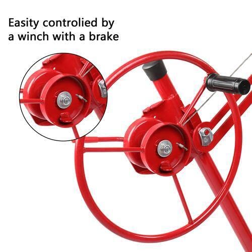 New 16' Drywall Panel Lifter Hoist Jack Rolling Caster Lockable DIY Tool