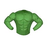 Amakando Superhelden Kinderkostüm Muskelkostüm Monster 158 cm 11-13 Jahre Comic Superheldenkostüm grün Hulk Kostüm Karnevalskostüme Kinder Jungen Superheld Halloween Verkleidung Sixpack Muskel Shirt