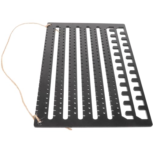 BESPORTBLE Soporte de Madera para Pendientes Montado en Pared, Organizador de Joyas Espacio Amplio para Collares y Pulseras, Exhibidor Colgante Práctico y Decorativo para Hogar y Tienda