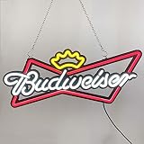 Deco Art LED Neon Sign 20 x 8in Budweres Letter Logo Sign Light for Beer Bar Store Bedroom Decorativ