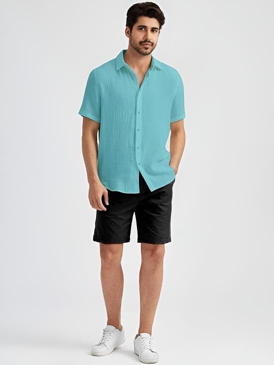 Image of Men's Regular Fit Short Sleeve Casual Shirt