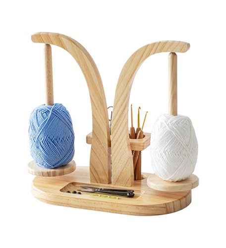 Baffect Yarn Holder Magnetic, Wooden Double Yarn Spindle (Natural) by Baffect - Used condition - US$18.15