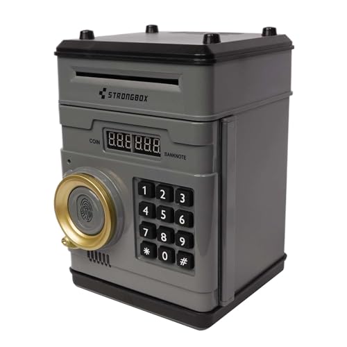 De Ahorro De Dinero, Fuerte Electrónica, Cerradura De Combinación, Mini Banco De Juguetes Cajero Automático, De Almacenamiento De Monedas, Seguridad Con Contraseña, Regalo De Entrenador