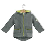 jacke walkwolle um die empflindliche Haut des Kindes zu schützen, sind KAPUZE UND NACKEN mit einem weichem Jersey aus BIO-Baumwolle (GOTS zertifiziert) ABGEFÜTTERT