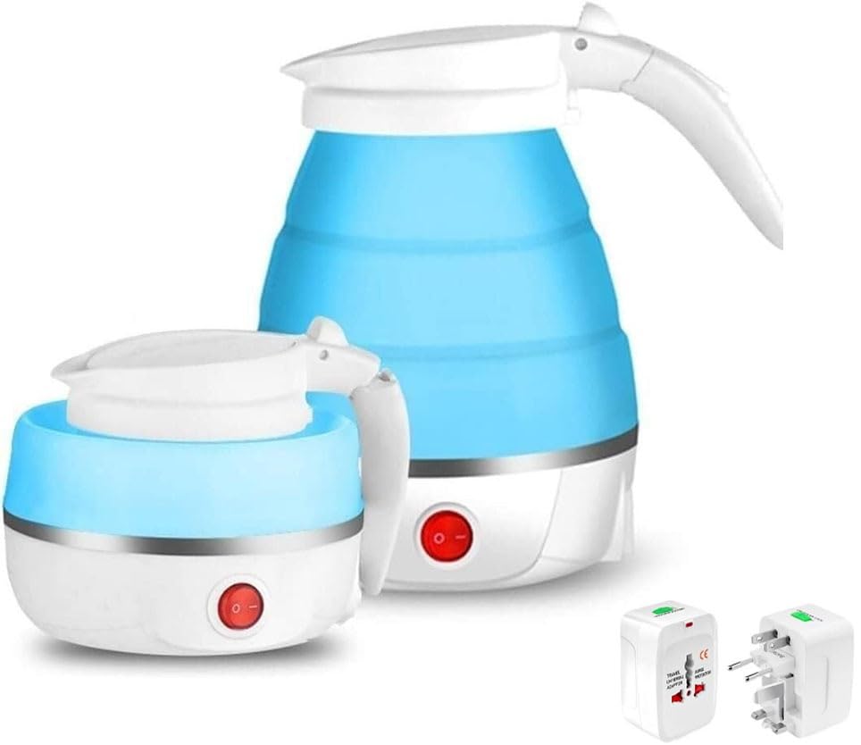 Mini Tetera Eléctrica Plegable Azul 0.6L miniatura 1