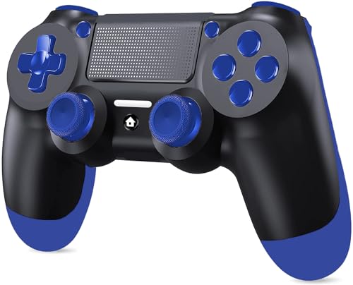 【Ampia compatibilità】: progettato specificamente per console P4/P4 Pro/Slim/PC, con la più recente tecnologia di vibrazione, ed è stato migliorato e aggiornato in base al feedback dei clienti per risolvere problemi come bassa sensibilità, ritardi dei tasti e del joystick e connessioni Bluetooth instabili.