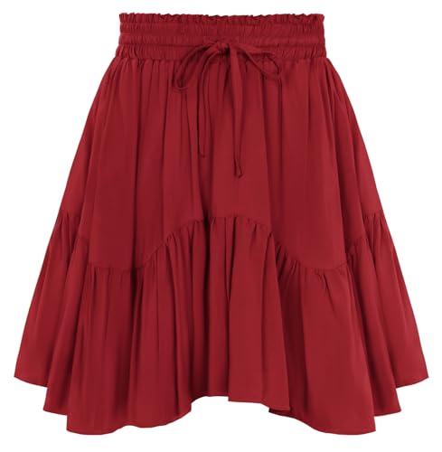 Jupe vintage boho Scarlet Darkness aux finitions soignées pour l'été