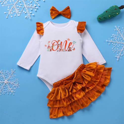 IBTOM CASTLE Infant Baby Girl Velvet Romper Retro Bodysuit Bow Headband Socks Christmas First Birthday Cake Smash Outfit2