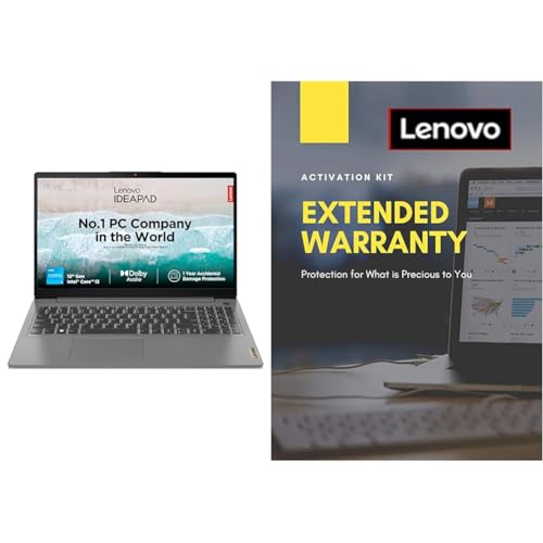 Image of Lenovo IdeaPad Slim 3 12th Gen Intel Core i3-1215U 14 Inch (35.5cm) FHD Thin & Light Laptop (8GB /512GB SSD /Windows 1 Year Extended Warranty with Onsite Service (5WS0K75657)
