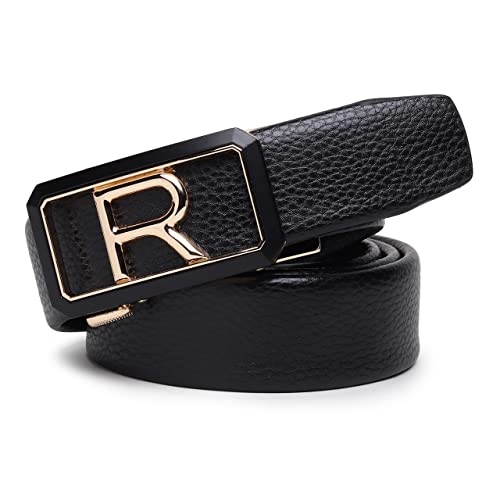 Image of Zacharias Men's Faux Leather Belt Automatic R Buckle ASG-18 (Black;Free Size)
