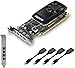 Price comparison product image PNY Nvidia Quadro P1000 4GB GDDR5 Graphic Card - 4x Mini DisplayPort, Low & High Profile, PCIe Express Professional  Black  Includes 4 Mini DisplayPort cables (Renewed)