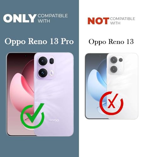 Image of Jkobi Lifetime Anti-Yellow MagSafe Compatible Clear Back Cover Case for Oppo Reno13 Pro 5G | Oppo Reno 13 Pro 5G (Sleek Hard Crystal | Shockproof and Camera Protection)