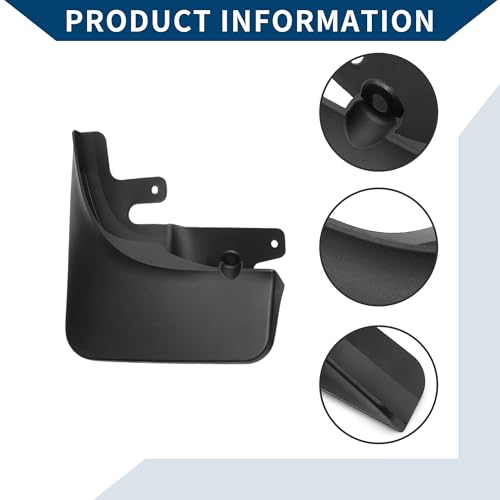 Image of Mud Flaps Splash Guards W /Mount Accessories for Rivian R1T 2020-2024 Front and Rear Mud Guards 1 Set
