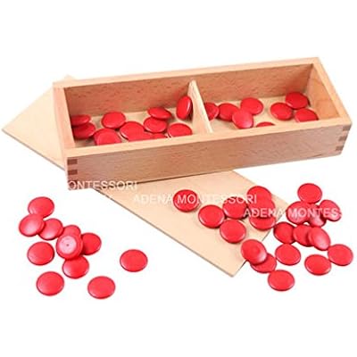 Adena Montessori Cards & Counters - Math Games & Teaching Numbers Counting Toys