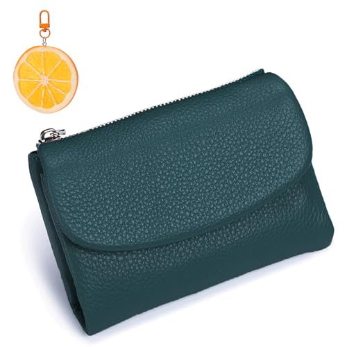 2025 Joyfullygo Wallet, Unisex Pebble Leather Wallet, Womens Genuine Leather Coin Purse with Credit Card Holder, Coin Holder & Cash Slots (#3)