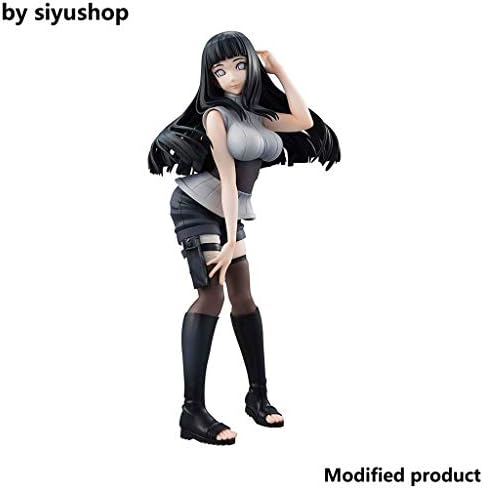 Siyushop Naruto Shippuden Naruto Gals Hinata PVC Figure - Naruto Action Character Model Decoration Boxed Gift Height 21cm