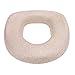 Raised Toilet Cover Padded Cushion Universal Water Comfort Reusable Toilet Riser for Home (Beige)