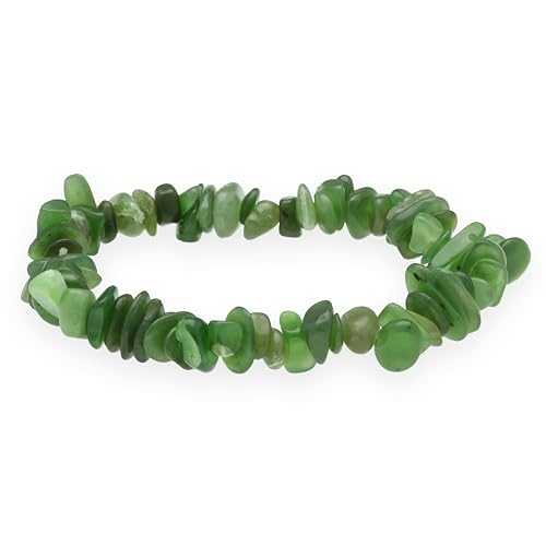 Pulsera divisoria de jade (Nephrit) | Pulsera de piedras preciosas de | Fuente de vida Plus