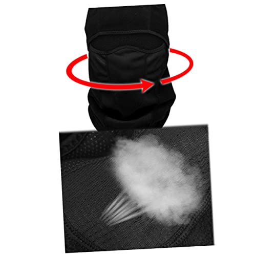 GALPADA Cascos de Esquí con Protección Antiviento y Aislamiento Térmico para Hombres, Máscara Facial de Fleece para Ciclismo, Color Negro, Talla Mediana miniatura 4
