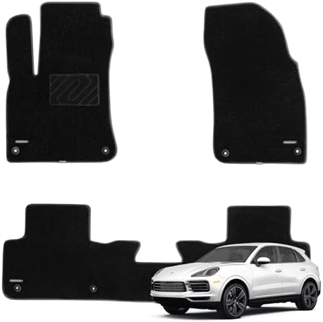WENNEBIRD Carpet Floor Mats for Porsche Cayenne 2019-2026, 3Pc