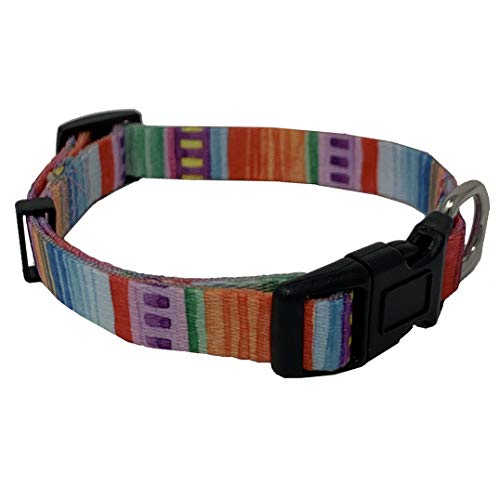 Serape Dog Collar for Small Medium and Large Dogs. Bohemian Dog Collar. Puppy