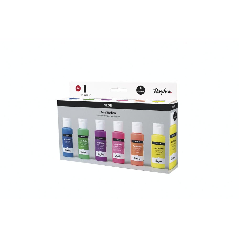 Rayher Acrylfarben-Set Neon Acrylfarben-Set Neon