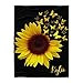 XOZOTY Personalized Colorful Butterfly Sunflower Throw Blanket Custom Baby Nursery Swaddling Blankets for Boy Girl Birthday Baby Shower Dogs or Pets Gifts 30x40inch
