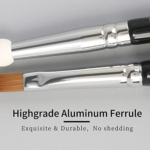 Small Concealer Brush Under Eye Sponge By Enzo Ken, Small Makeup Brush, Flat Concealer Brush, Lipstick Brush, Lip Brush, Small Flat Makeup Brush, Under Eye Concealer Brush, Concealer Blending Brush Under Eye (T301-Black) #TOP3