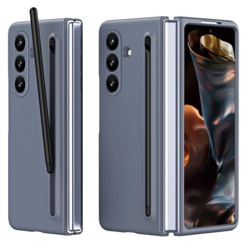 Image of TechTrendz for Samsung Galaxy Z Fold 8 Ultra Back Cover with Built in Compact S Pen Holder and Storage Slot Matte Protective Case Compatible with Galaxy Fold 8 Ultra Dark Gray
