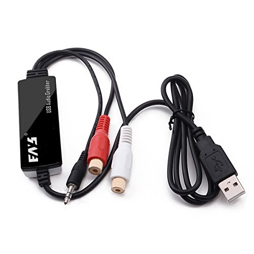 IIEAS PC Audio Digitizer - USB 2.0 Audio Capture Converter for Windows 10/8