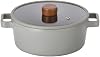 Neoflam FIKA 2.7QT 22cm Mid Night IH Stock Pot with Glass Lid, Full Induction Heating