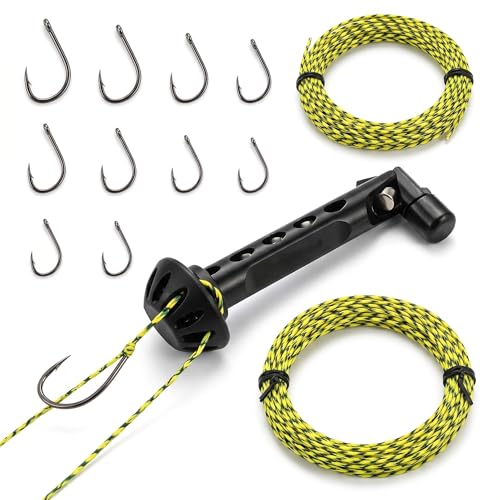 Fly Roost Upgraded Magnetic Fly Threader & Knot Tying Tool with 10 Hooks 2 Lines Easy Tippet Threading Gear for Small Flies Sizes 6-24 Fly Fishing Accessories for Bad Eyesight & Cold Hands
