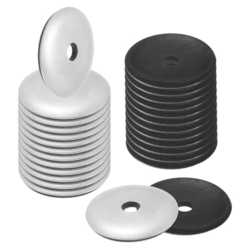 M METERXITY 80-Pack EPDM Bonded Sealing Rubber Washers, 304 Stainless Steel #12 x 1-3/16