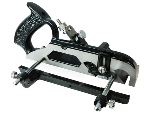 Faithfull 778 Falzhobel in Holzbox – Gusseisen-Falthobel mit präzise geschliffener Basis für Tischlerarbeiten, Fräsarbeiten und Querholzbearbeitung