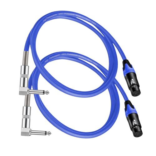 Câble XLR femelle vers 1/4 TS à angle droit pour home studio net