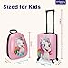 emissary 3 Pieces Unicorn Kids Luggage Set for Girls, 16