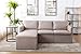 Produktbild PovKeever Sofa 3 Sitzer, Couch mit Bezug aus Leinenimitat, Beliebige Kombination von Sofa, Best Ecksofa,Polstermöbel für kleine Wohnungen, Gästezimmer, Jugendzimmer, mit Holzgestell