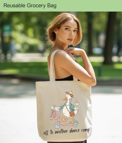 Image of Aesthetic Tote Bag for Women Girls, Stylish Tote Bag for Friends Besties Coworker
